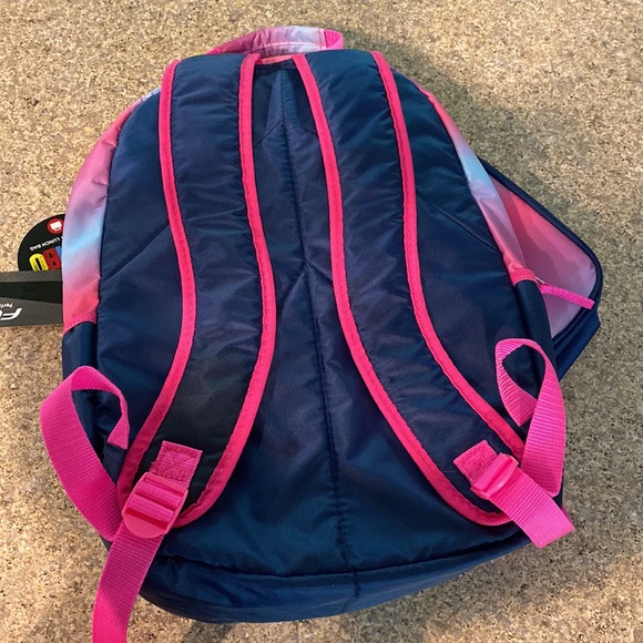 NWT Fuel 2 for 1 Backpack Lunch Bag Combo Pink and Blue - Picture 3 of 17